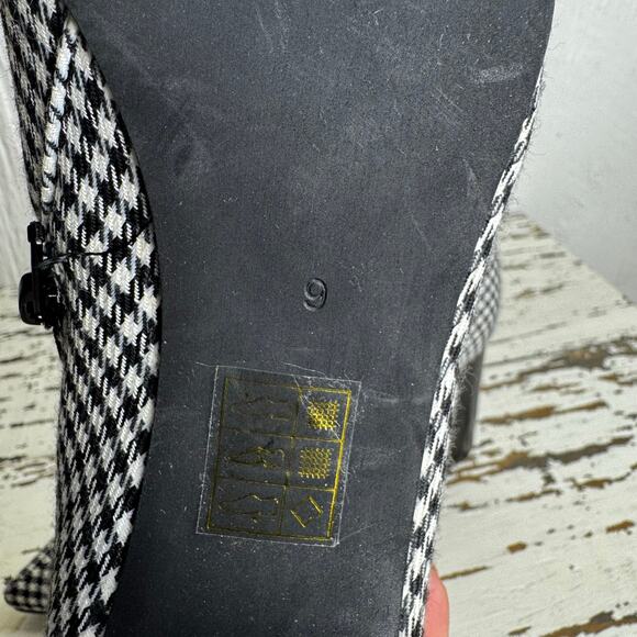 Jeffrey Campbell Coma Houndstooth Pointed Toe Bootie Boots Heel Women's Size 9 - Picture 2 of 10